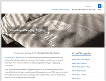 Tablet Screenshot of konveksikaosbandung.com